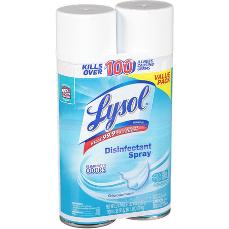 Lysol Crisp Linen Disinfectant Spray - Right