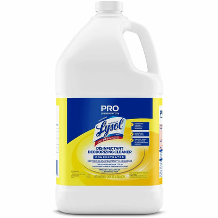 Lysol Deodorizing Cleaner Concentrate 128 oz Lemon Scent - Disinfect & Deodorize - Disinfectants
