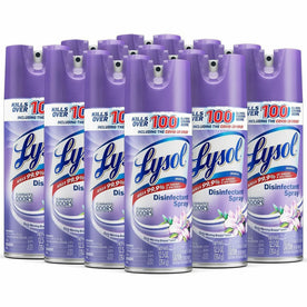 Lysol Disinfectant Spray: Early Morning Breeze Scent - 12.5 fl oz - 12/Carton - Disinfectants