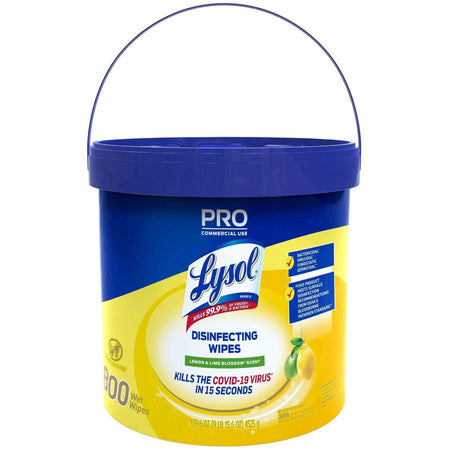 Lysol Disinfecting Wipe Bucket w/Wipes - Front