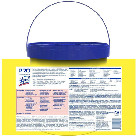 Lysol Disinfecting Wipe Bucket w/Wipes - Rear