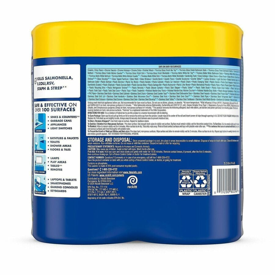 Lysol Disinfecting Wipes - Rear
