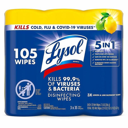 Lysol Disinfecting Wipes - Front