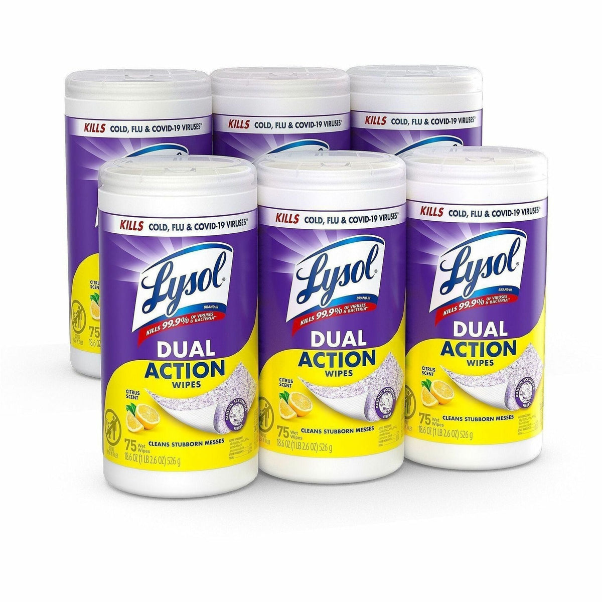 Lysol Dual Action Wipes - 2000