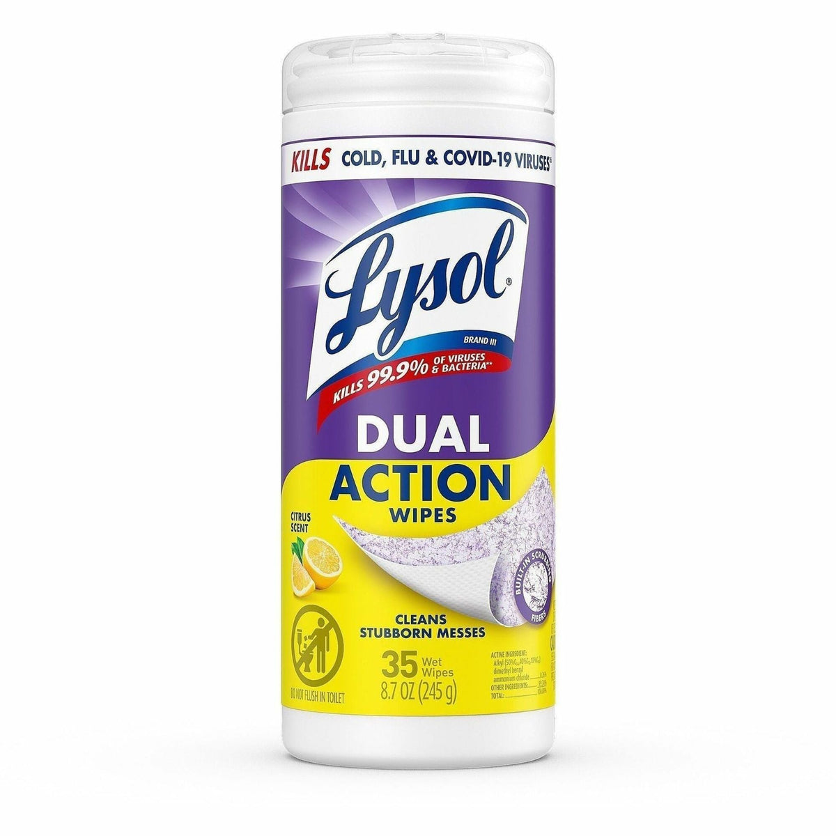 Lysol Dual Action Wipes - 2000