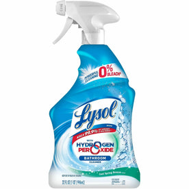 Lysol Hydrogen Peroxide Bathroom Cleaner - Multi Surface - 32 fl oz - Atlantic Fresh Scent - Restroom & Toilet Cleaners