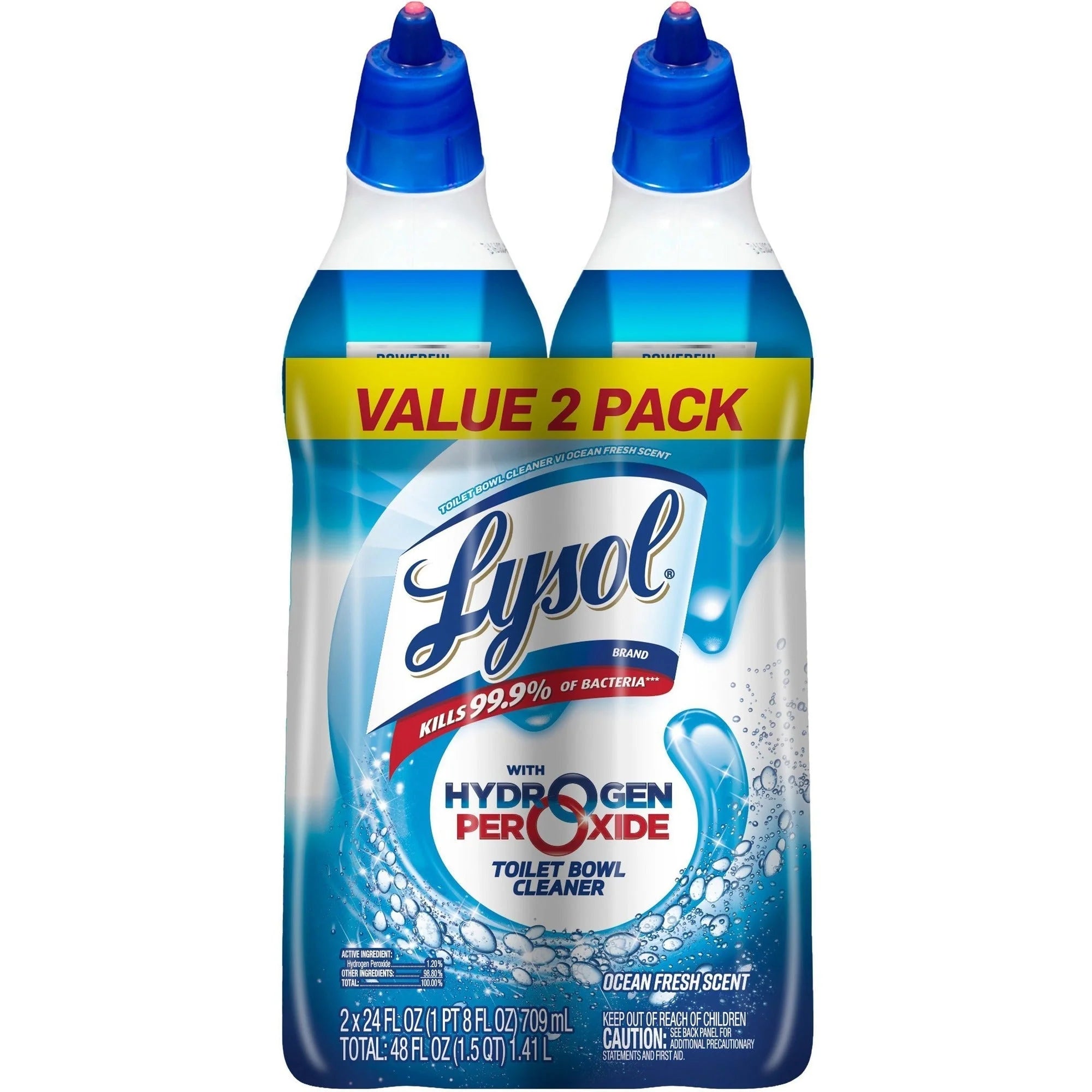 Lysol Hydrogen Peroxide Toilet Cleaner - Soap Scum Remover - Ocean Fresh Scent - Restroom & Cleaners