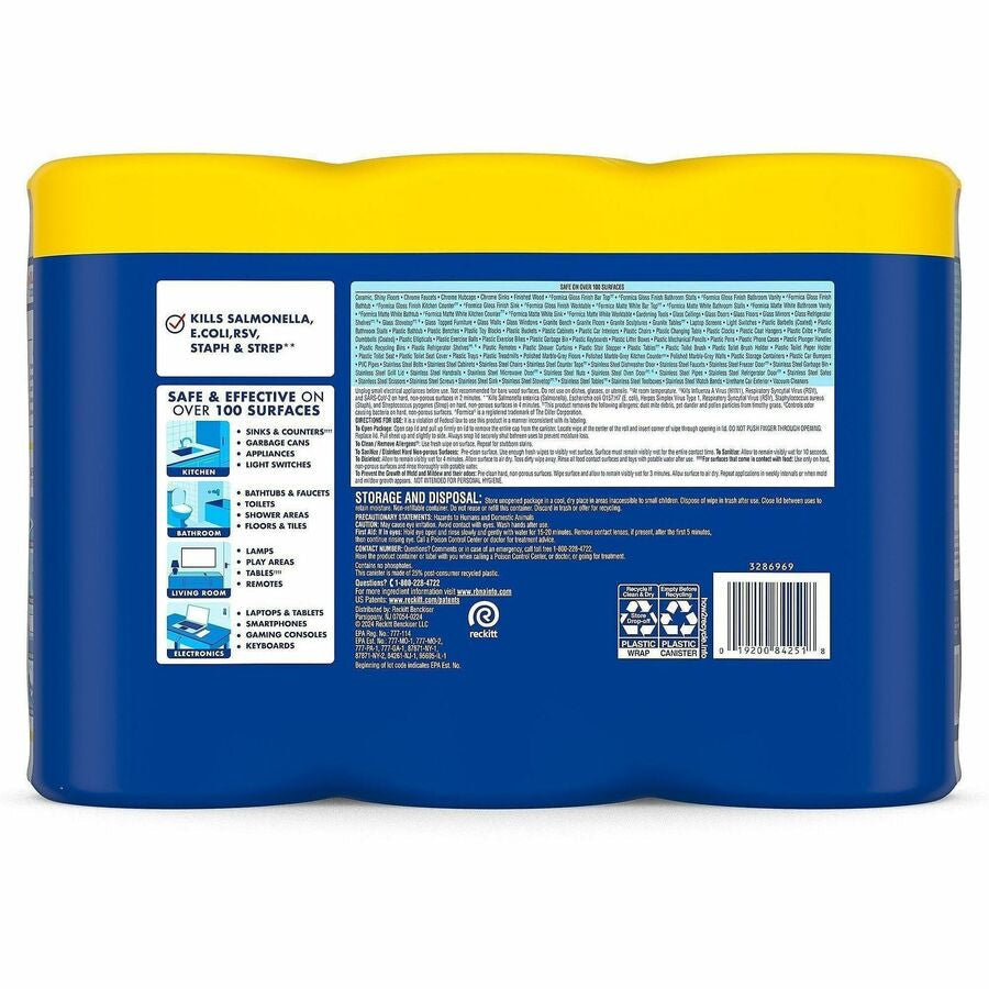 Lysol Lemon/Lime Disinfecting Wipes - Rear