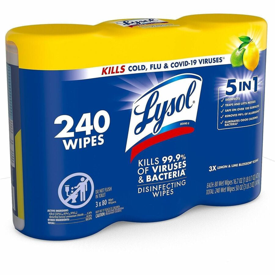 Lysol Lemon/Lime Disinfecting Wipes - Right