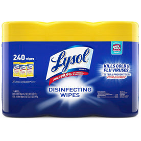 Lysol Lemon/Lime Disinfecting Wipes: Multi-Surface Blossom Scent - 3 Pack - Cleaning Wipes
