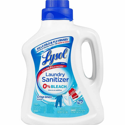 Lysol Linen Laundry Sanitizer: Multipurpose 90 fl oz - Crisp Scent - Cleaning & Supplies