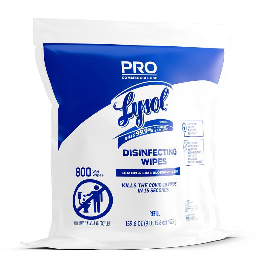 Lysol Professional Disinfecting Wipes Bucket Refill - Front