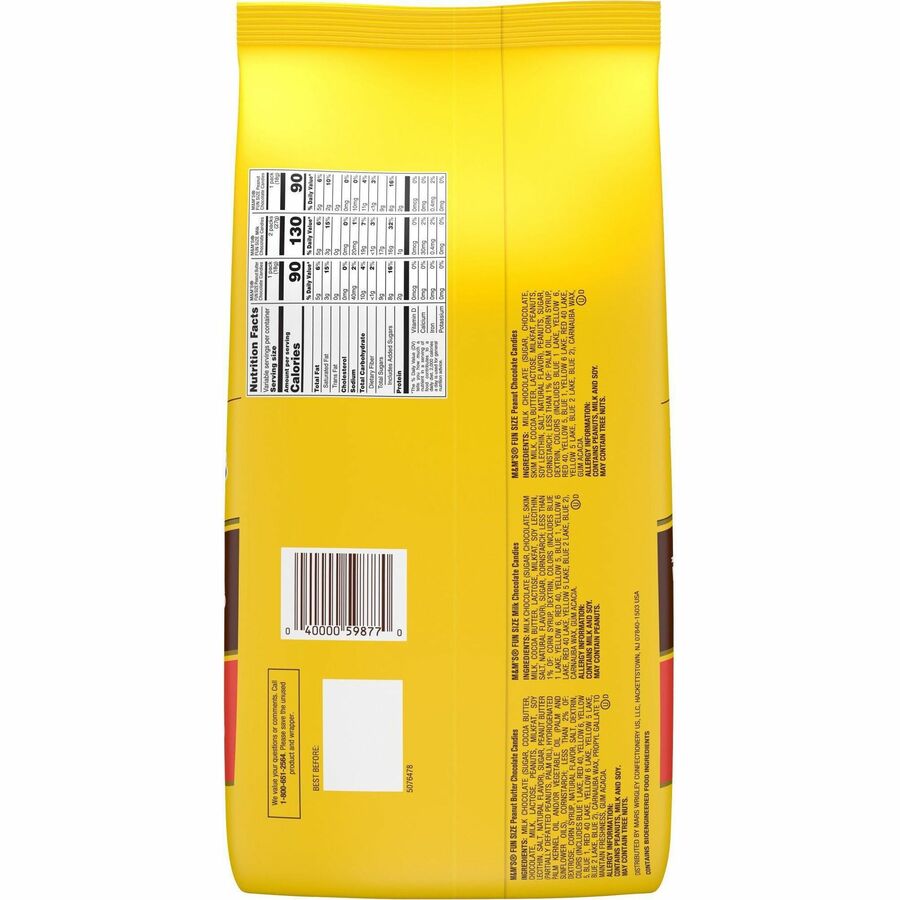 M&M's Chocolate Candies Lovers Variety Bag - Rear
