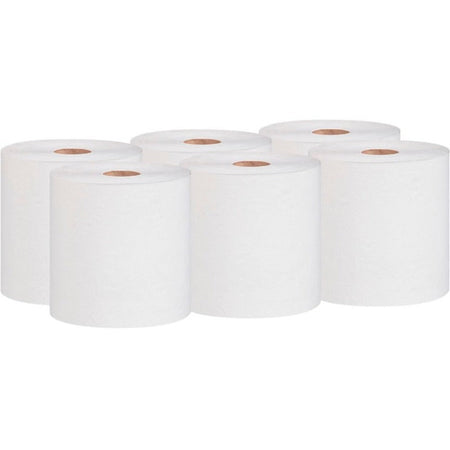 Marcal Hardwound Roll Towel - 1 Ply - 7.87’’ Width x 800 ft Length - White - Paper - 6 / Carton - Towels