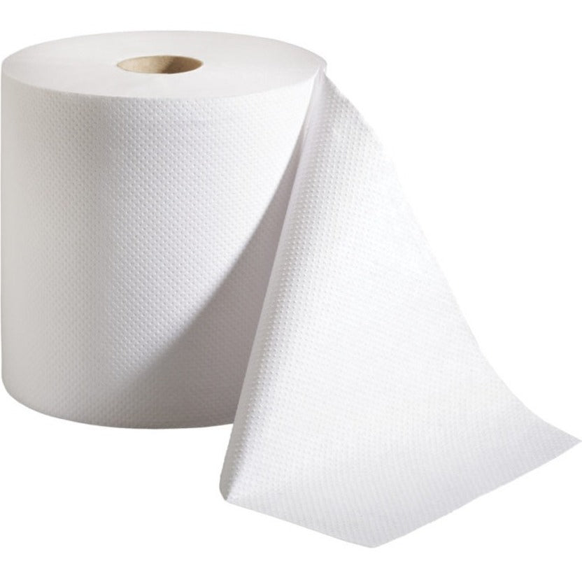 Marcal Hardwound Roll Towel - 1 Ply - 7.87’’ Width x 800 ft Length - White - Paper - 6 / Carton - Towels
