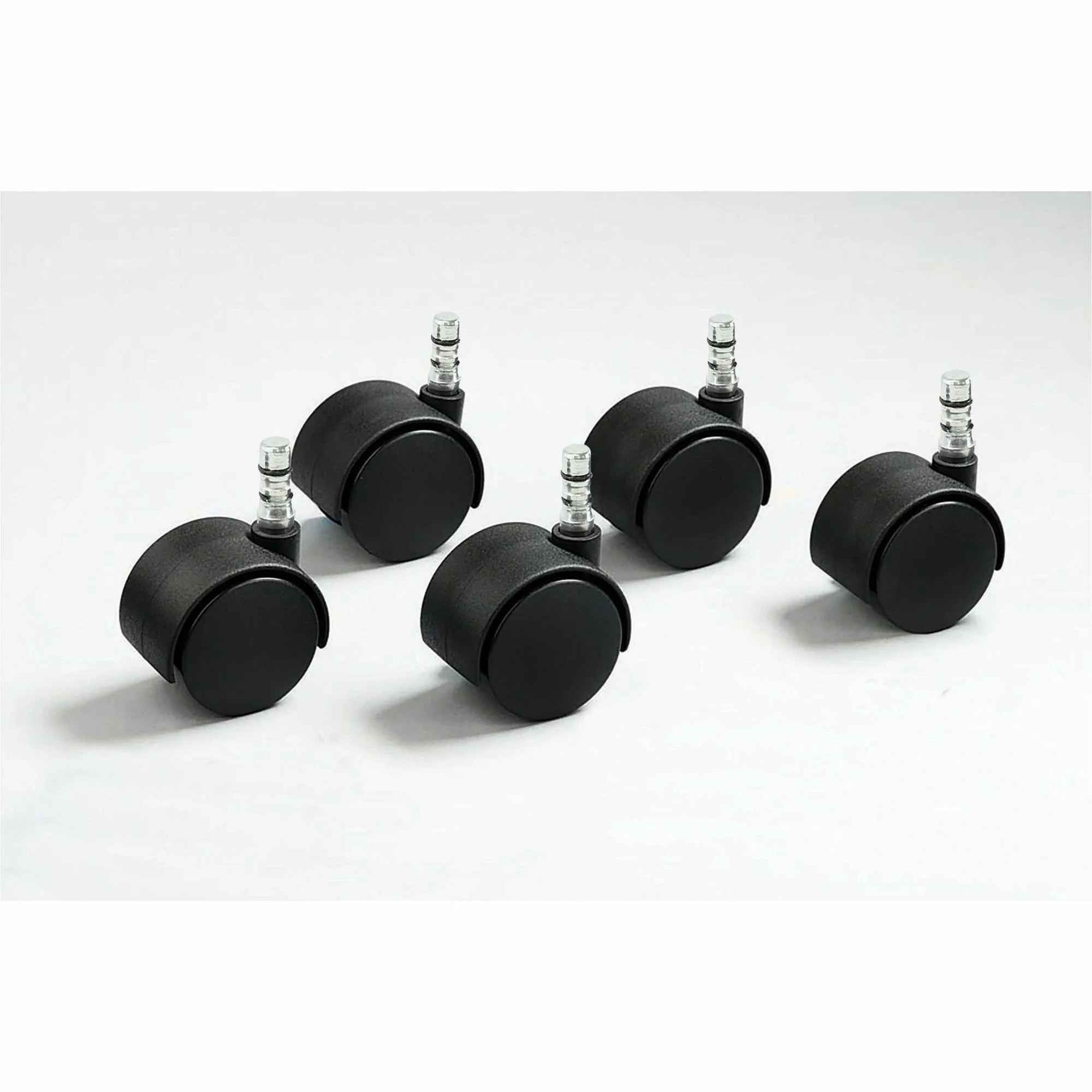 Master Caster Duet Noiseless Chair Mat Casters - Smooth Quiet Mobility - & Glides