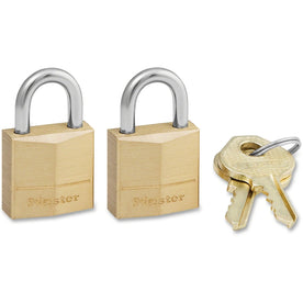 Master Lock Brass Tumbler Locks - 0.16’’ Shackle - 2 Pack