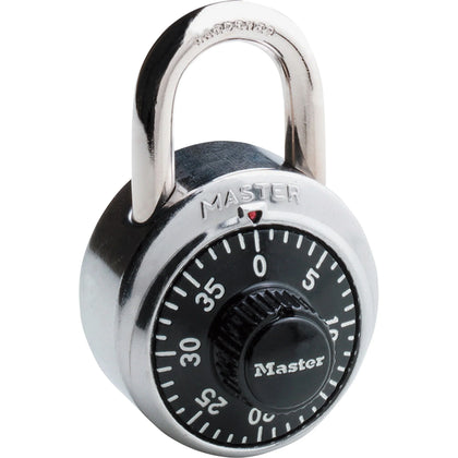 Master Lock Combination Lock: 3-Digit Cut & Rust Resistant Steel - 0.28’’ Shackle - 1 Each - Locks