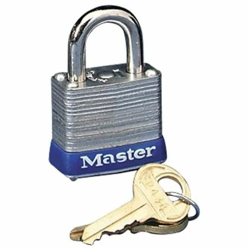 Master Lock High Security Padlock: Cut & Rust Resistant Steel - 0.18’’ Shackle - Silver - Locks