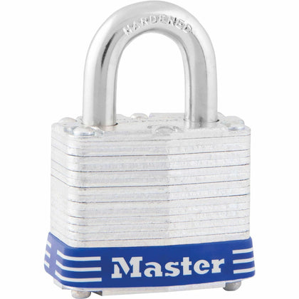 Master Lock High Security Padlock: Cut & Rust Resistant Steel - 0.28’’ Shackle - Silver - Locks