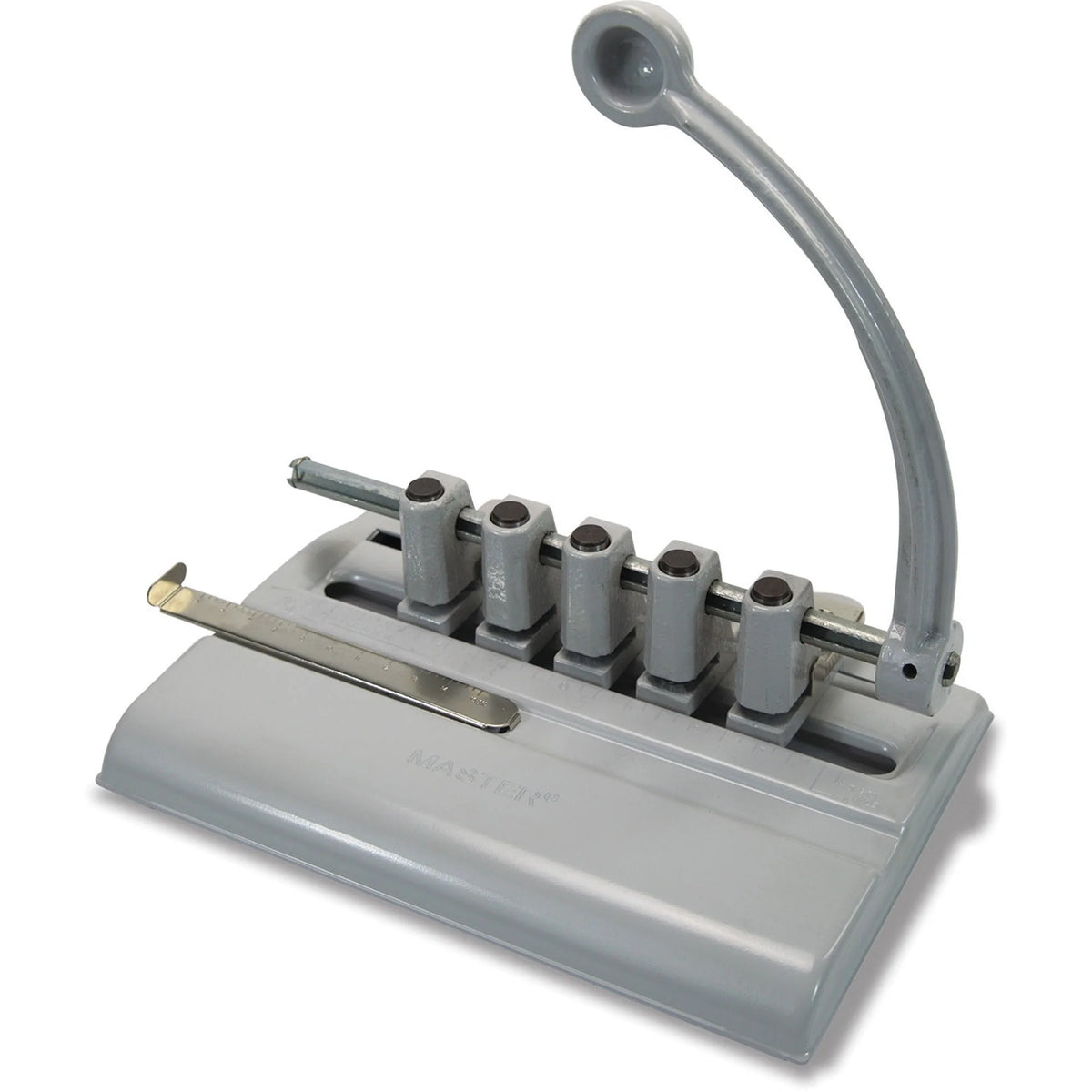 Master Products Adjustable 5-Hole Punch: 40-Sheet Capacity 11/32’’ Punch Size - Paper Punches