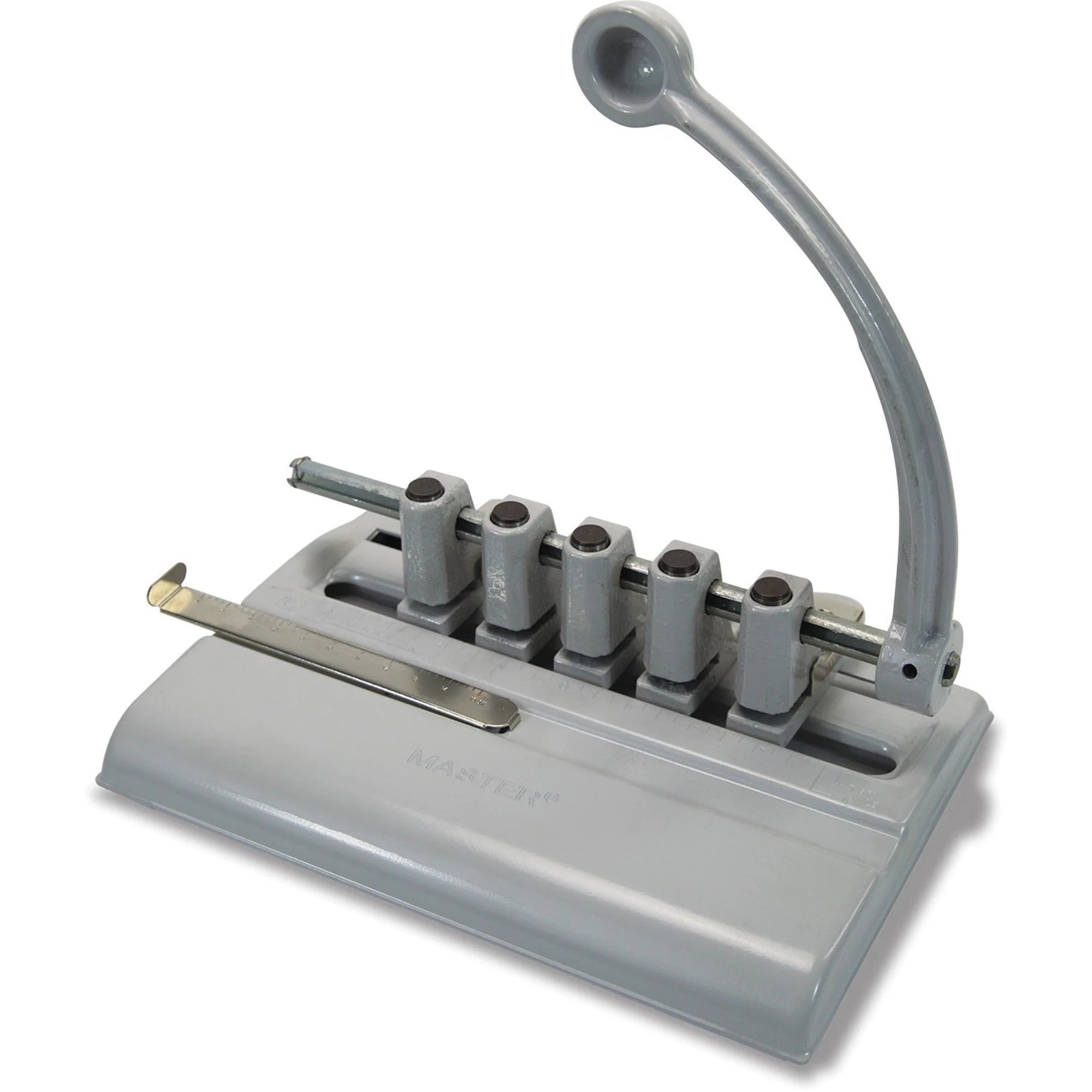 Master Products Adjustable 5-Hole Punch: 40-Sheet Capacity 11/32’’ Punch Size - Paper Punches