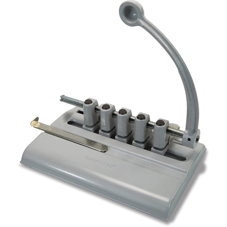 Master Products Adjustable 5-Hole Punch: 40-Sheet Capacity 11/32’’ Punch Size - Paper Punches