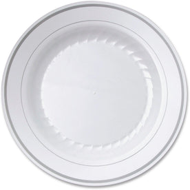 Masterpiece 9’’ Heavyweight Plates Diameter White 10 / Pack Picnic Party Disposable Plastic Body (WNARSMP91210W)