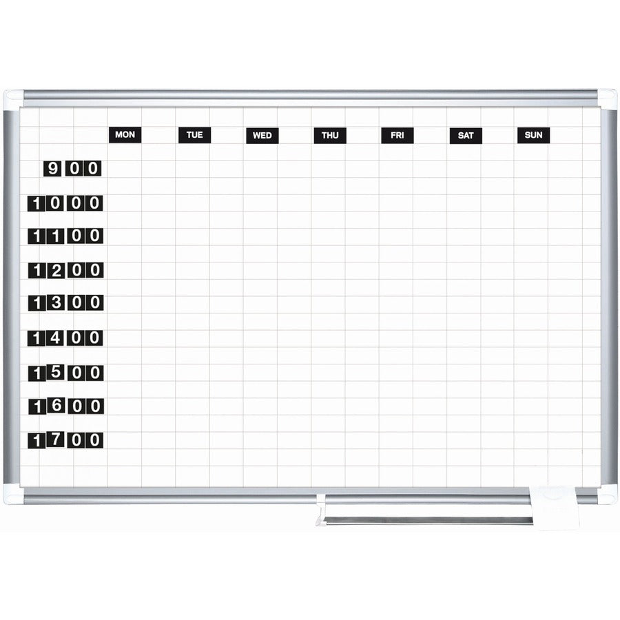 MasterVision 2" Grid Magnetic Gold Ultra Board Kit - Front