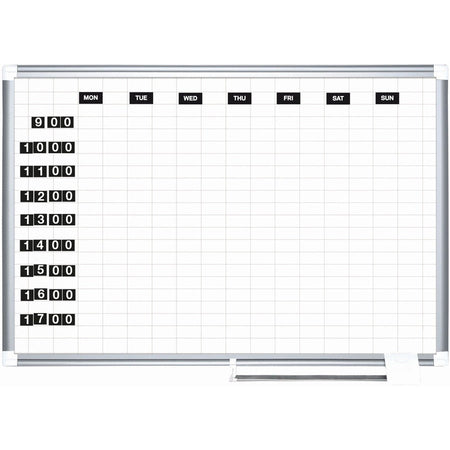 MasterVision 2" Grid Magnetic Gold Ultra Board Kit - Front