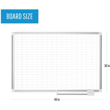 MasterVision 2" Grid Magnetic Gold Ultra Board Kit - Alternate-Image1