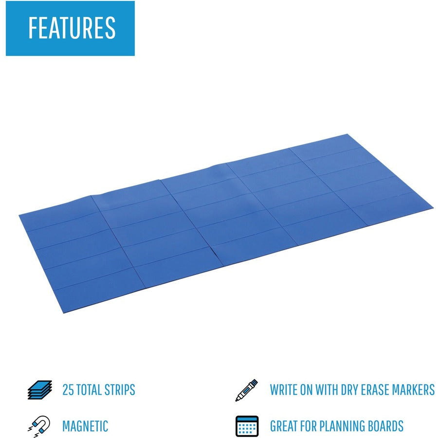 MasterVision 2" Magnetic Dry Erase Strips - Alternate-Image1