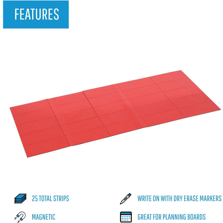 MasterVision 2" Magnetic Dry Erase Strips - Alternate-Image1