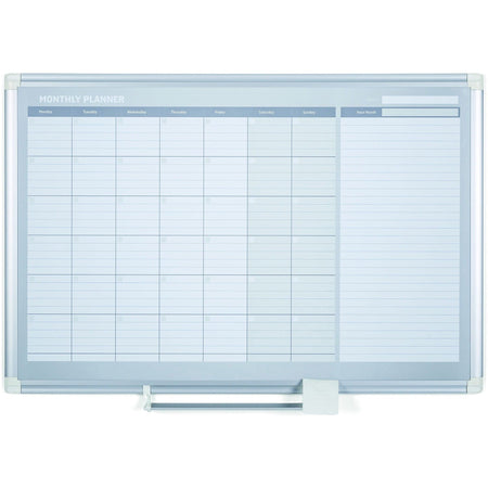 MasterVision 2' Magnetic Gold Monthly Planner - 2000