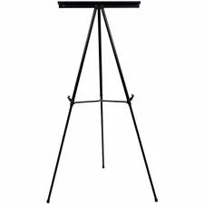 MasterVision 3-leg Display Easel - 45 lb Load Capacity - 69’’ Height x 28.50’’ Width 34’’ Depth - Metal Aluminum