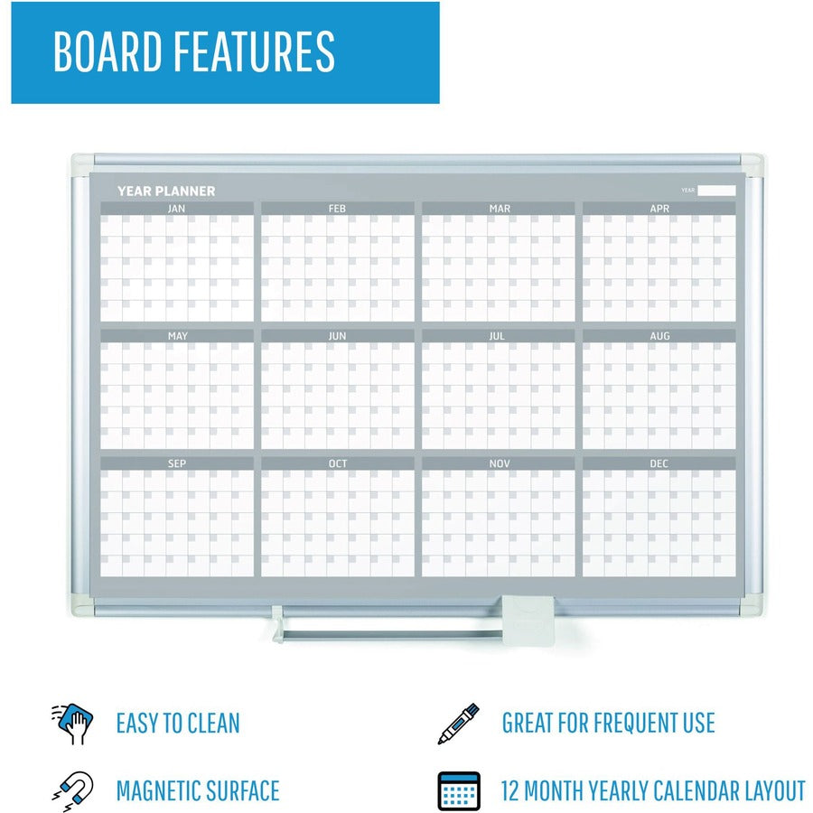 MasterVision 36" 12-month Calendar Planning Board - Alternate-Image5