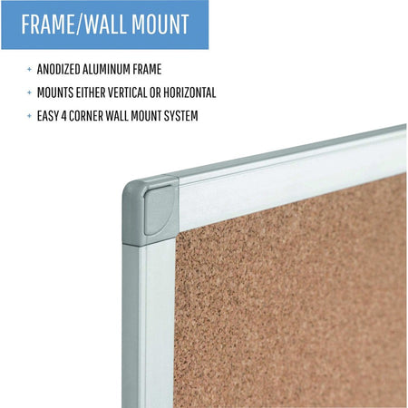 MasterVision Ayda Cork Bulletin Board - Alternate-Image3