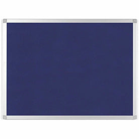 MasterVision Ayda Fabric Bulletin Board - Blue Surface - Sleek Style - 36’’W - Robust & Tackable - Boards