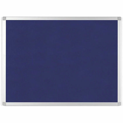 MasterVision Ayda Fabric Bulletin Board - Blue Surface - Sleek Style - 36’’W - Robust & Tackable - Boards