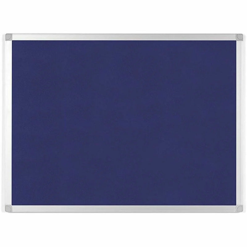 MasterVision Ayda Fabric Bulletin Board - Blue Surface - Sleek Style - 36’’W - Robust & Tackable - Boards