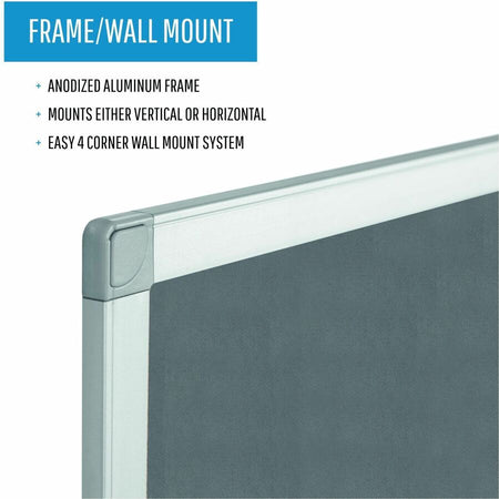 MasterVision Ayda Fabric Bulletin Board - Alternate-Image2