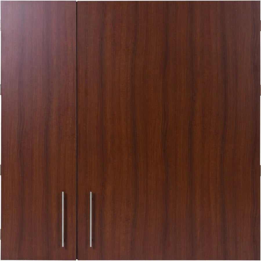 MasterVision Cherry Conference Cabinet - 48x48’’ Porcelain Steel Board - Wood Frame - Projectors & Accessories