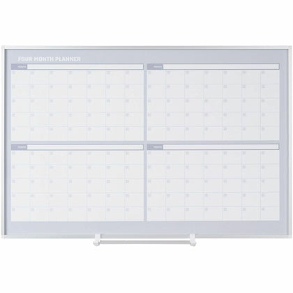 MasterVision Dry-Erase 4-Month Planner: 36’’ x 24’’ Monthly Organizer - Calendar Boards