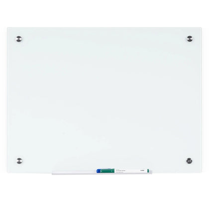 MasterVision Dry-Erase Glass Board - 24x36’’ White Tempered - Horizontal/Vertical - Dry Erase Boards