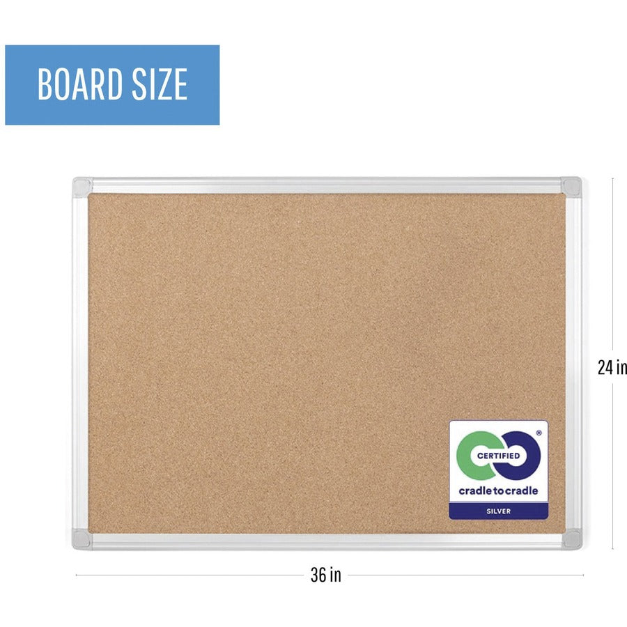 MasterVision Earth Series Cork Board - Alternate-Image2