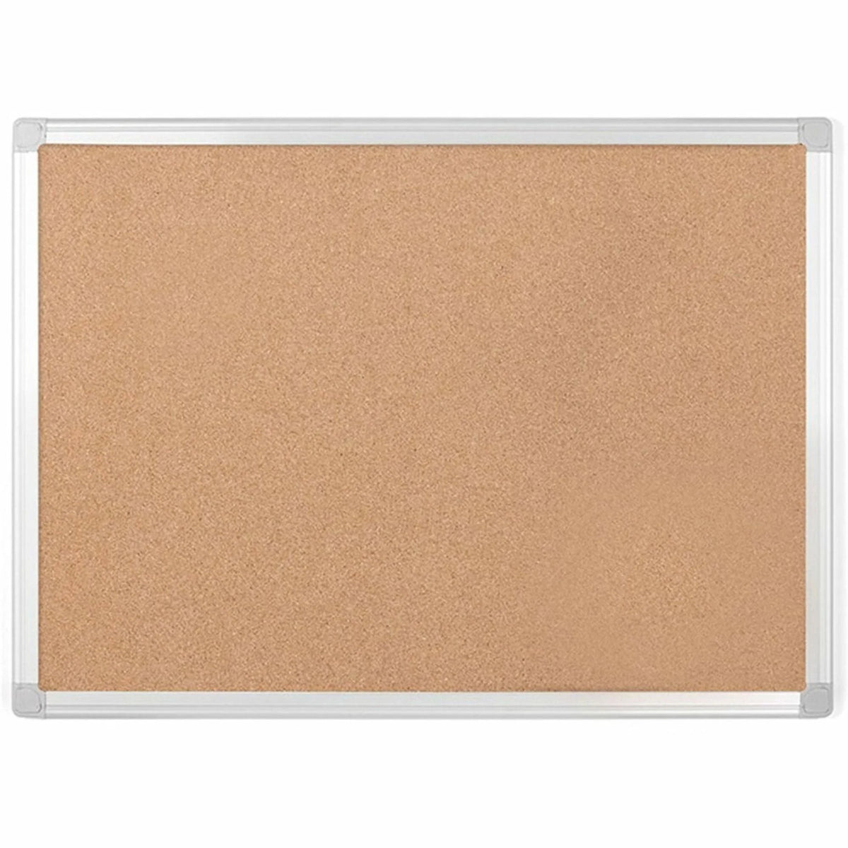 MasterVision Earth Series Recycled Cork Board - Eco-Friendly 17.72’’ x 23.62’’ - Silver Aluminum Frame - Bulletin Boards