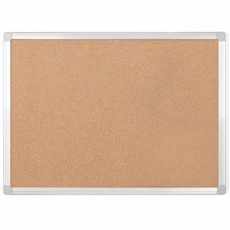 MasterVision Earth Series Recycled Cork Board - Eco-Friendly 17.72’’ x 23.62’’ - Silver Aluminum Frame - Bulletin Boards