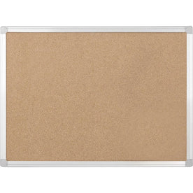 MasterVision Earth Series Recycled Cork Board - Sustainable 48x72’’ - Aluminum Frame - Bulletin Boards