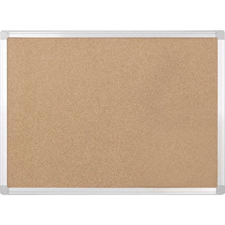 MasterVision Earth Series Recycled Cork Board - Sustainable 48x72’’ - Aluminum Frame - Bulletin Boards