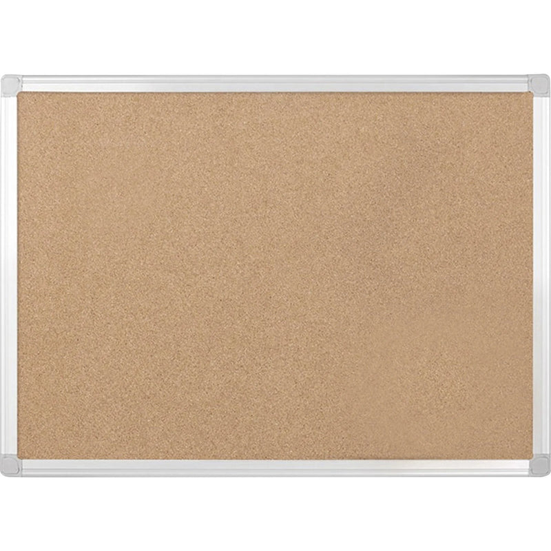 MasterVision Earth Series Recycled Cork Board - Sustainable 48x72’’ - Aluminum Frame - Bulletin Boards